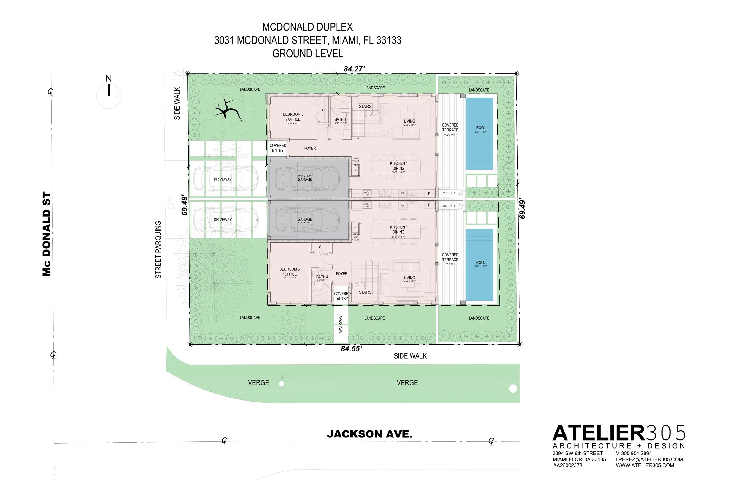 3031 McDonald Street ground level floor plan